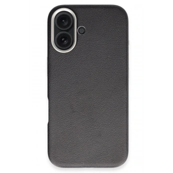 iPhone 16 Wonder Deri Magsafe Kapak - Siyah