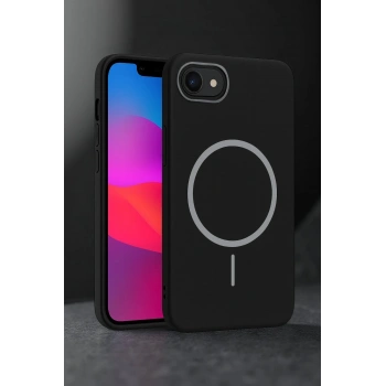 iPhone 16E Broş Magsafe Kapak - Siyah