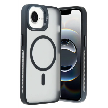 iPhone 16E Flet Lens Magsafe Kapak - Siyah