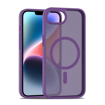 iPhone 16E Jota Magsafe Kapak - Derin Mor