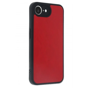 iPhone 16E Kılıf Aras Deri Kapak - Kırmızı