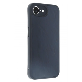 iPhone 16E Kılıf Aras Deri Kapak - Lacivert