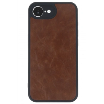 iPhone 16E Kılıf Aras Deri Kapak - Taba