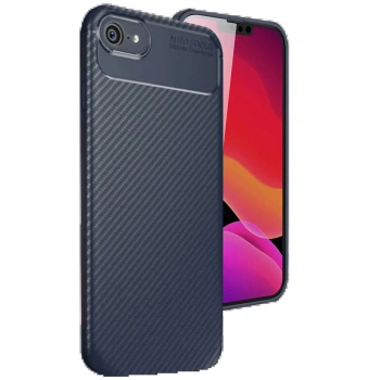 iPhone 16E Kılıf Auto Focus Karbon Kapak - Lacivert