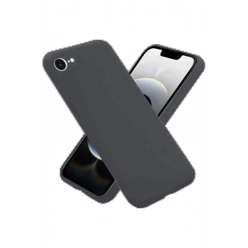 iPhone 16E Kılıf First Silikon - Gri