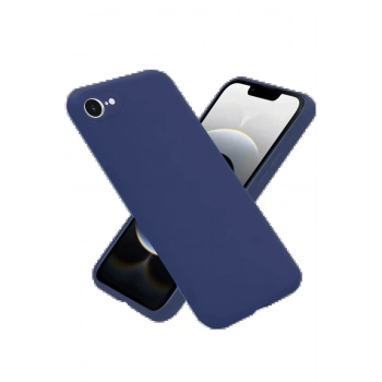 iPhone 16E Kılıf First Silikon - Lacivert