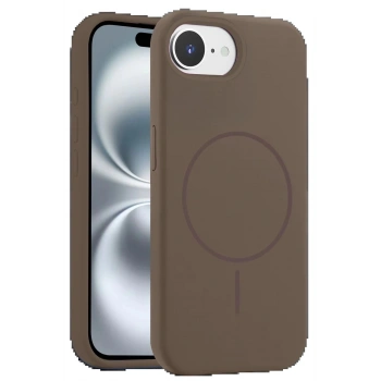 iPhone 16E Kılıf Jully Magsafe Kapak - Kahverengi