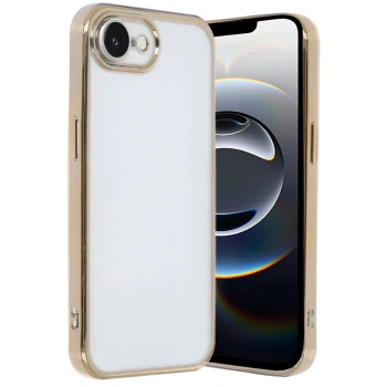 iPhone 16E Kılıf Lensli Silikon - Gold