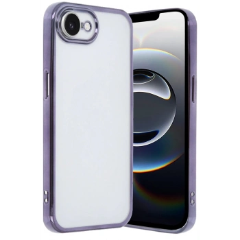 iPhone 16E Kılıf Lensli Silikon - Mor