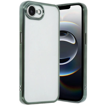 iPhone 16E Kılıf Lensli Silikon - Yeşil