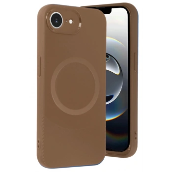 iPhone 16E Kılıf Maya Karbon Kapak - Kahverengi