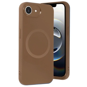 iPhone 16E Kılıf Maya Karbon Kapak - Kahverengi