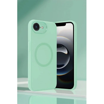 iPhone 16E Kılıf Maya Karbon Kapak - Koyu Yeşil