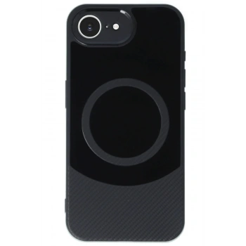 iPhone 16E Kılıf Maya Karbon Kapak - Siyah