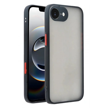 iPhone 16E Kılıf Montreal Silikon Kapak - Siyah