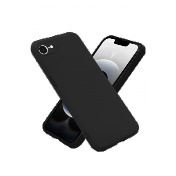 iPhone 16E Kılıf Nano içi Kadife Silikon - Siyah