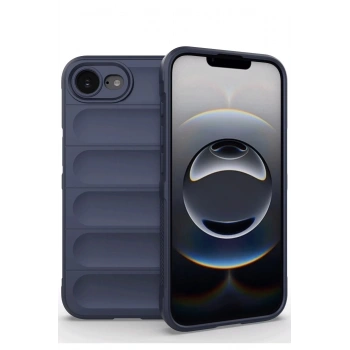 iPhone 16E Kılıf Optimum Silikon - Lacivert