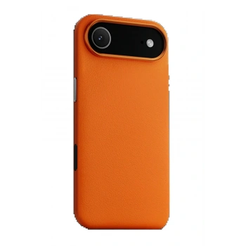 iPhone 17 Air Wonder Deri Magsafe Kapak - Turuncu