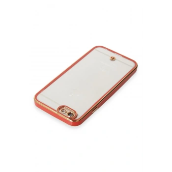 iPhone 6 Kılıf Liva Lens Silikon - Kırmızı