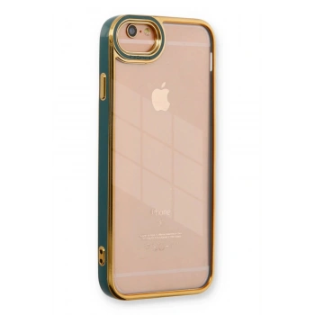 iPhone 6 Kılıf Liva Lens Silikon - Yeşil