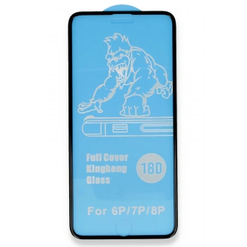 iPhone 6 Plus 18D Cam Ekran Koruyucu - Siyah