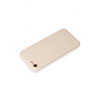 iPhone 7 Kılıf First Silikon - Krem