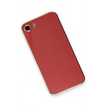 iPhone 7 Kılıf Volet Silikon - Kırmızı