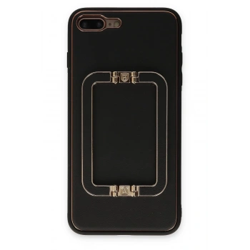iPhone 7 Plus Kılıf Coco Elit Kapak - Siyah