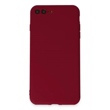 iPhone 7 Plus Kılıf First Silikon - Bordo