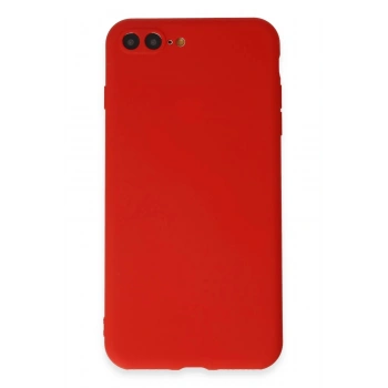 iPhone 7 Plus Kılıf First Silikon - Kırmızı
