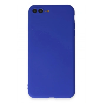iPhone 7 Plus Kılıf First Silikon - Koyu Mavi