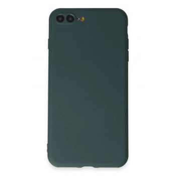 iPhone 7 Plus Kılıf First Silikon - Koyu Yeşil