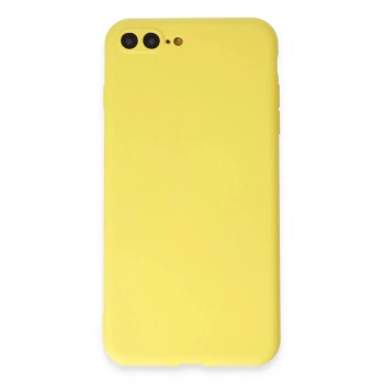 iPhone 7 Plus Kılıf First Silikon - Sarı