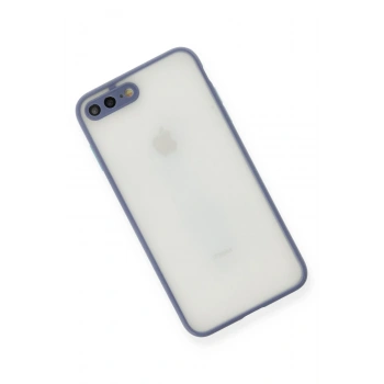 iPhone 7 Plus Kılıf Montreal Silikon Kapak - Gri