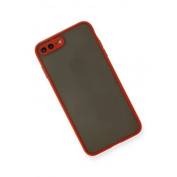 iPhone 7 Plus Kılıf Montreal Silikon Kapak - Kırmızı