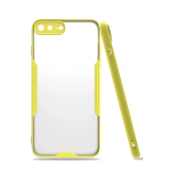 iPhone 7 Plus Kılıf Platin Silikon - Sarı
