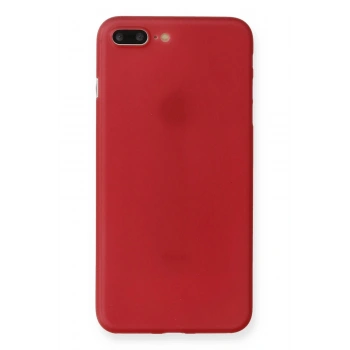 iPhone 7 Plus Kılıf PP Ultra İnce Kapak - Kırmızı