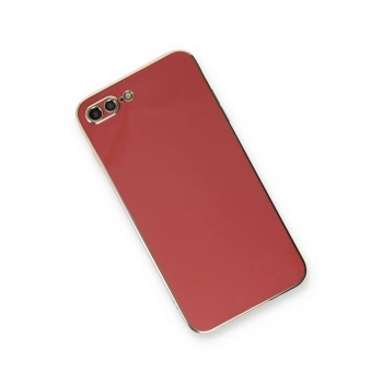 iPhone 7 Plus Kılıf Volet Silikon - Kırmızı