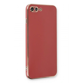 iPhone 7 Plus Kılıf Volet Silikon - Kırmızı