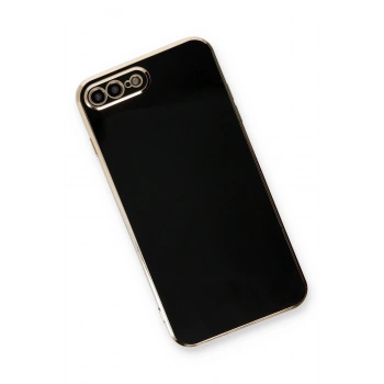 iPhone 7 Plus Kılıf Volet Silikon - Siyah