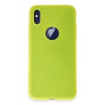 iPhone X Kılıf First Silikon - Parlak Sarı