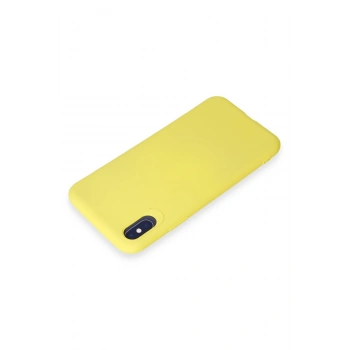 iPhone X Kılıf First Silikon - Sarı