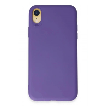 iPhone XR Kılıf First Silikon - Mor
