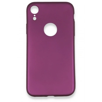 iPhone XR Kılıf First Silikon - Mürdüm
