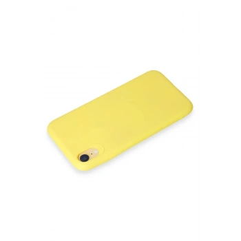 iPhone XR Kılıf First Silikon - Sarı