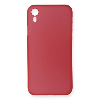 iPhone XR Kılıf PP Ultra İnce Kapak - Kırmızı