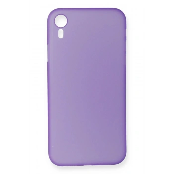 iPhone XR Kılıf PP Ultra İnce Kapak - Mor
