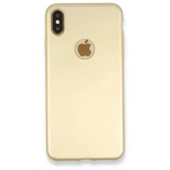 iPhone XS Max Kılıf First Silikon - Gold