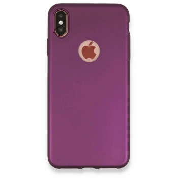 iPhone XS Max Kılıf First Silikon - Mürdüm