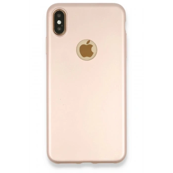 iPhone XS Max Kılıf First Silikon - Rose Gold